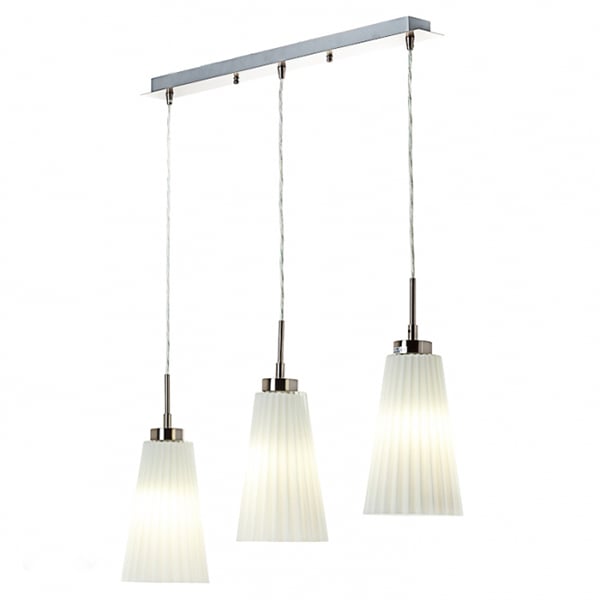 Светильник потолочный белый на 3 подвесных лампы Flora (VL017/3)