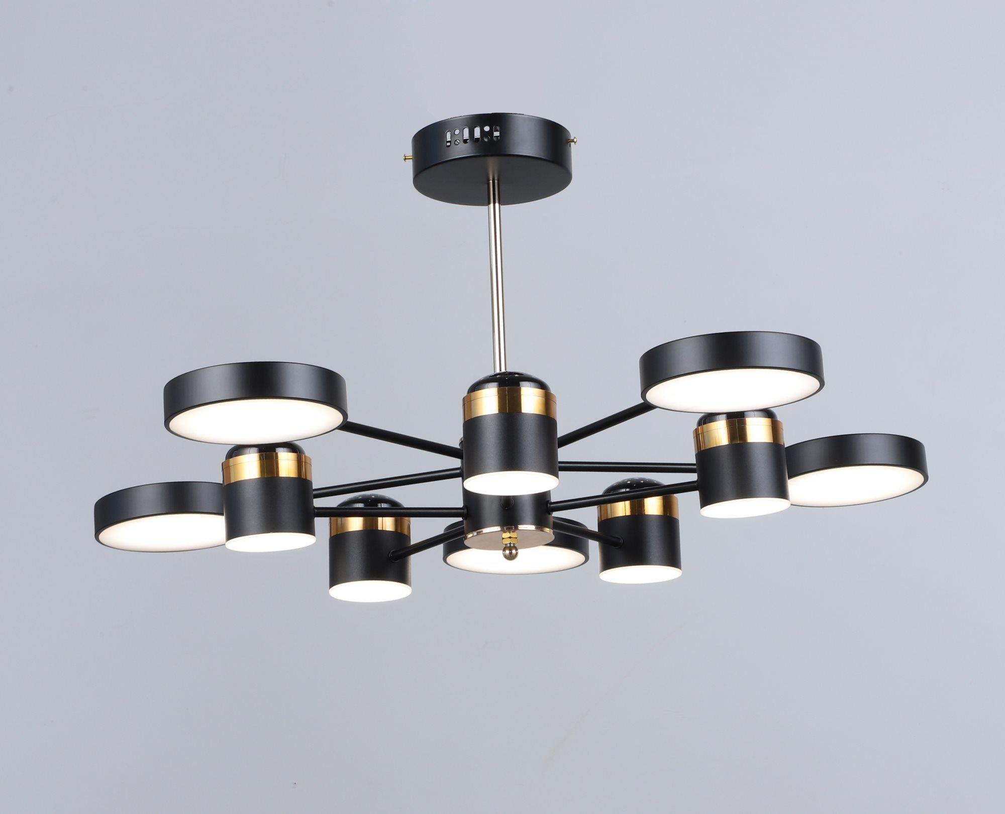 Люстра светодиодная акриловая Sirius B YH1102/5/5 BK/FGD