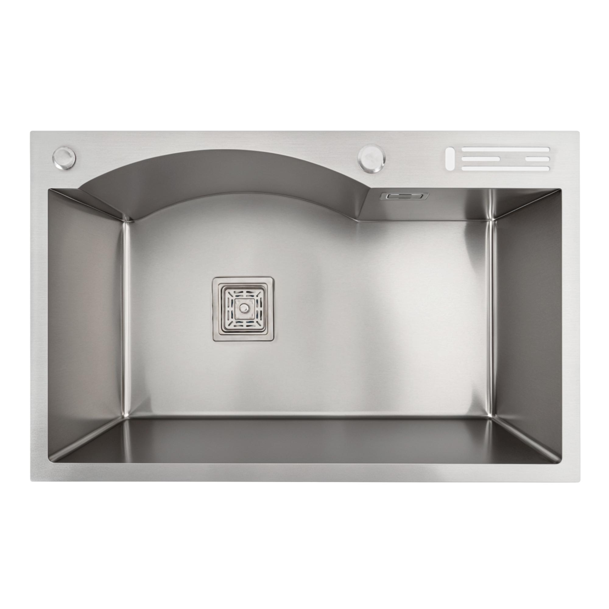 Мойка кухонная Platinum PLS-A37027 прямоугольная из нержавеющей стали 750x460 мм (173226) Мойка кухонная Platinum PLS-A37027 прямоугольная из нержавеющей стали 750x460 мм (173226)