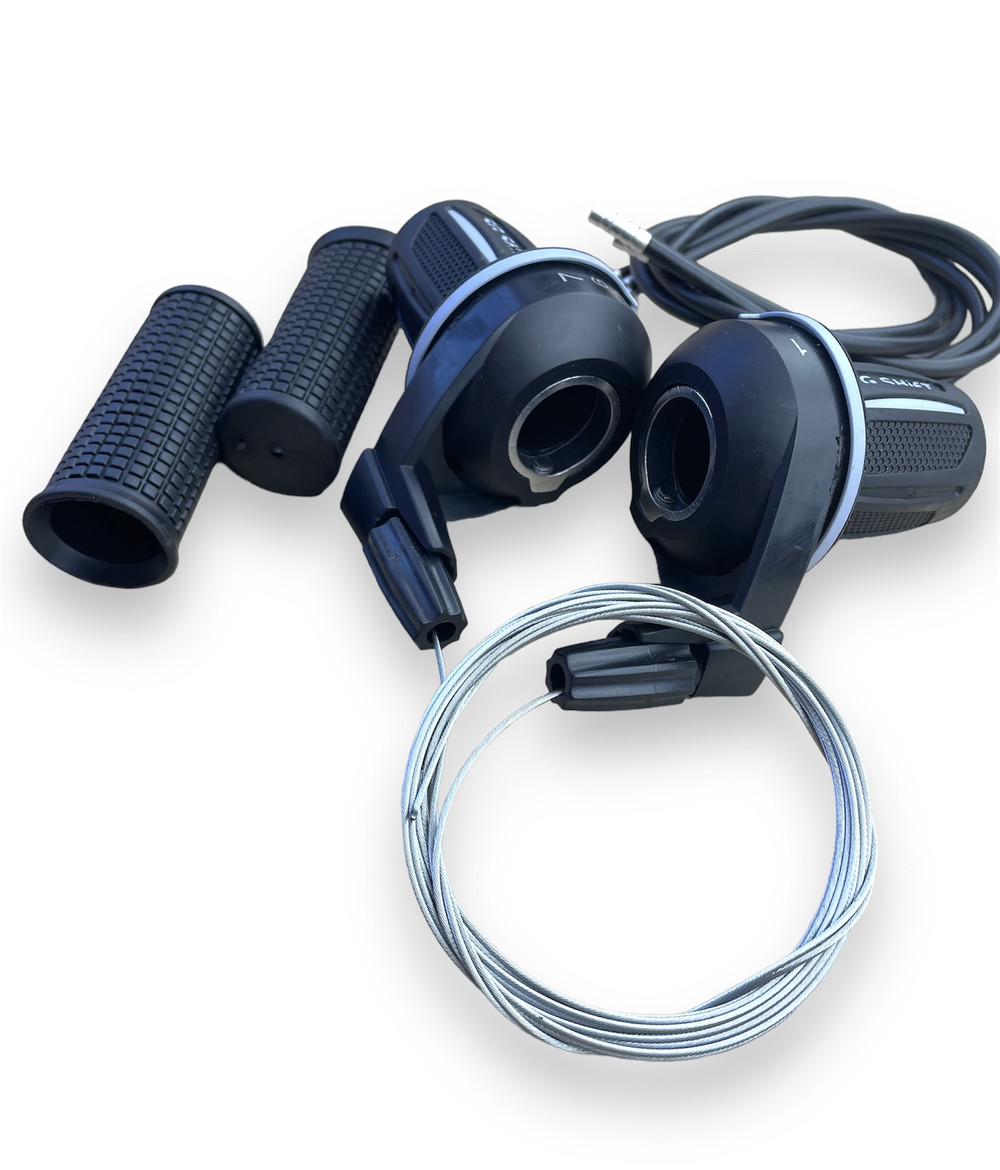 Шифтери SAIGUAN KDSG-50 3/7 швидкостей індексні пара Чорний - фото 2 Шифтери SAIGUAN KDSG-50 3/7 швидкостей індексні пара Чорний - фото 2