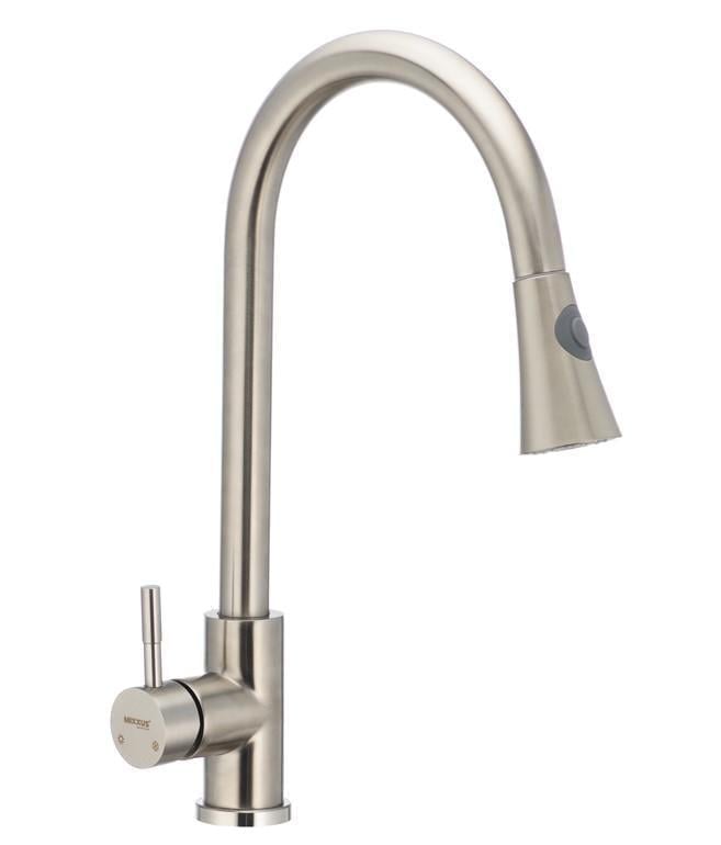 Смеситель для кухни MIXXUS US-014-B с выдвижной лейкой SS2816