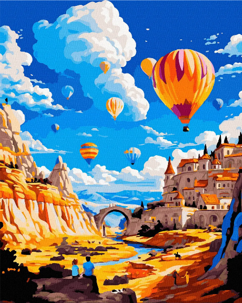 Картина по номерам Rainbow Art Воздушные шары 40х50 см (GX47339