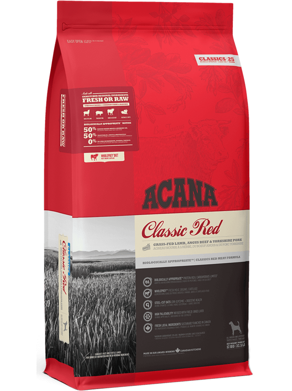 Корм беззерновой Acana Classic Red для собак всех пород 17 кг (26407)