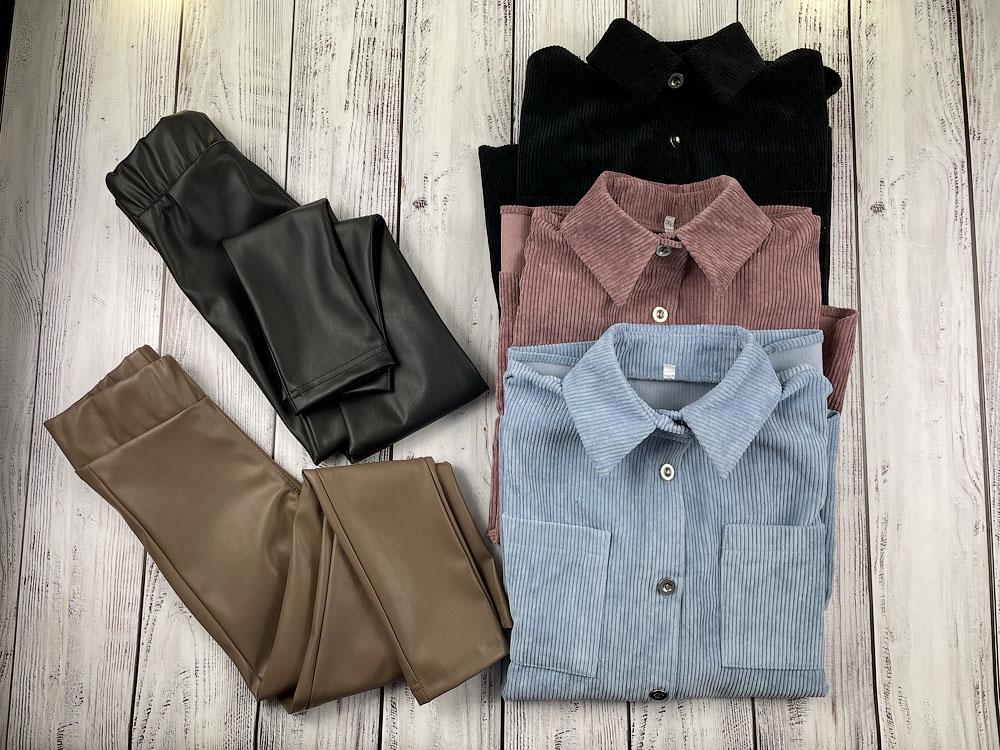 Сорочка для дівчинки вельветова 0223 158 см Чорний - фото 2