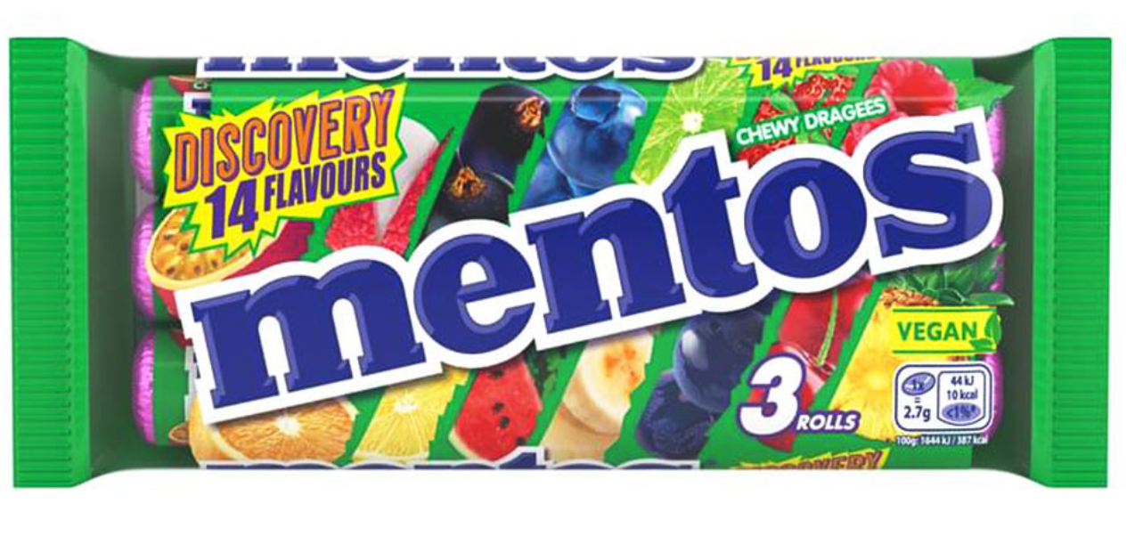 Драже Mentos Discovery 14 смаків 3х37,5 г (2262024251)
