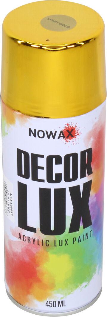 Краска-спрей Nowax Decor Lux 450 мл Светло-золотой LIGHT GOLD (NX48057/NX65057)