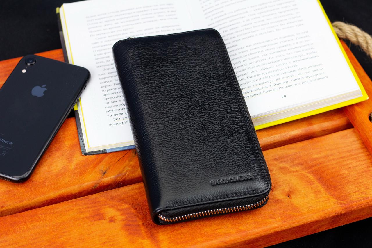 Кошелек-клатч мужской Marco Coverna на молнии из натуральной кожи Черный (MC-802-1) - фото 9 Кошелек-клатч мужской Marco Coverna на молнии из натуральной кожи Черный (MC-802-1) - фото 9