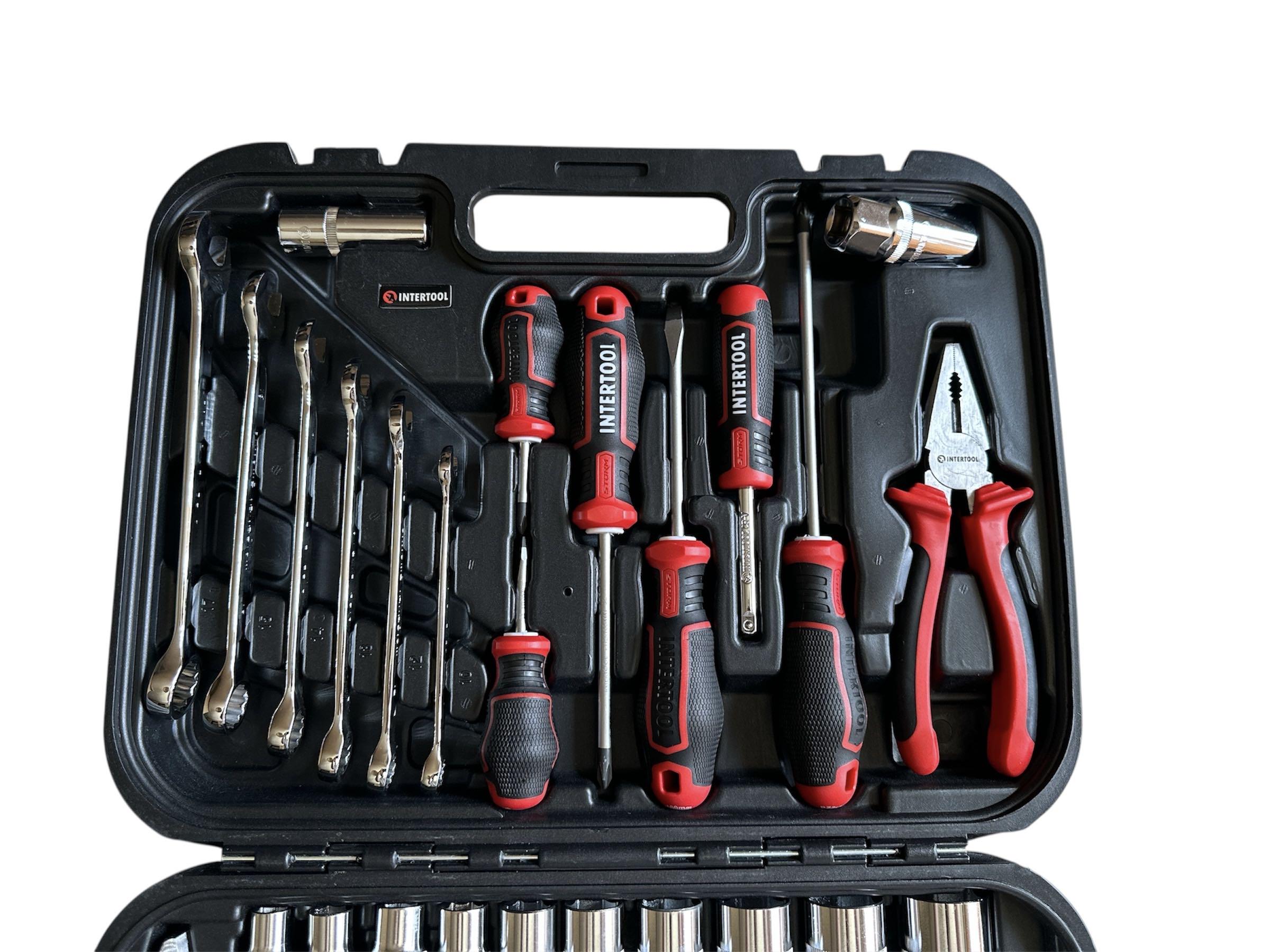 Набор инструментов Cr-V STORM INTERTOOL ET-8056 1/2"&1/4" (27387912) - фото 2