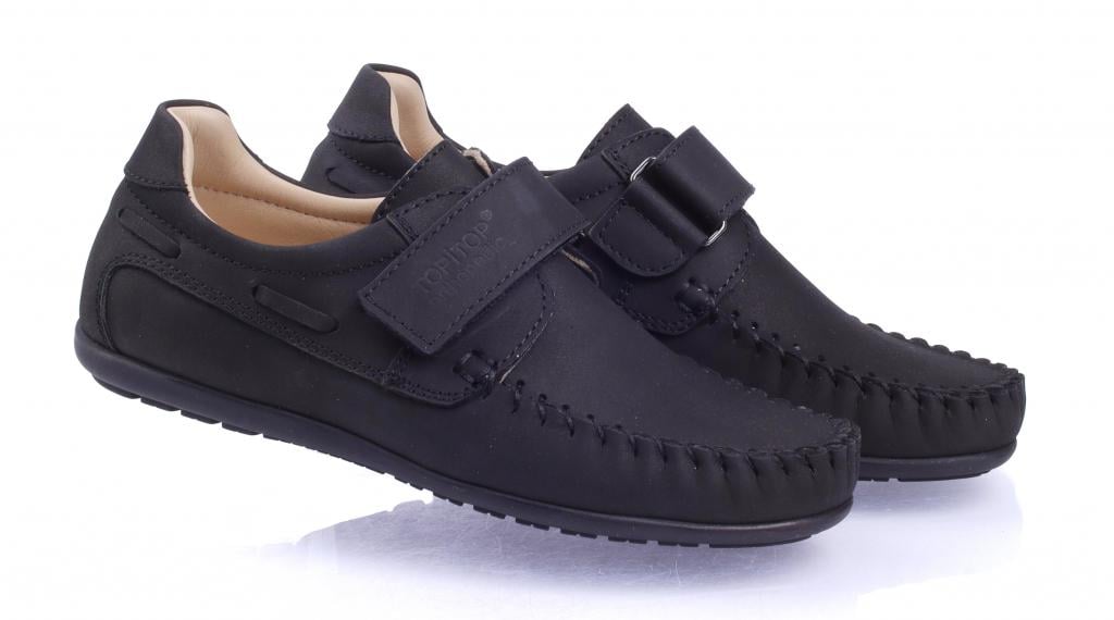 Мокасини Topitop для хлопчиків 213 нубук р. 32 Чорний