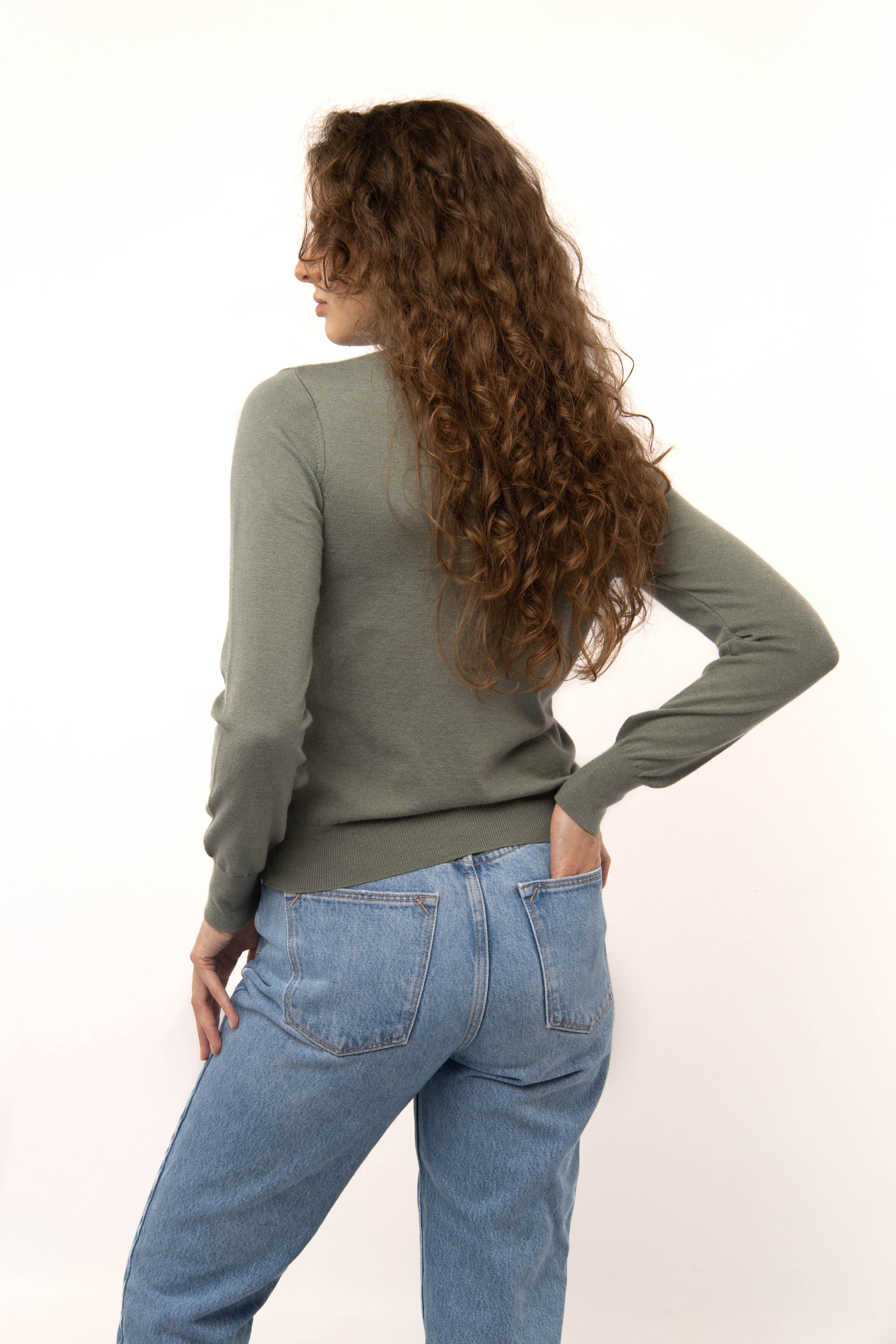 Гольф жіночий з довгим рукавом ЦБ-00233059 р. 48 Оливковий (SKT000940480) - фото 2 Гольф жіночий з довгим рукавом ЦБ-00233059 р. 48 Оливковий (SKT000940480) - фото 2