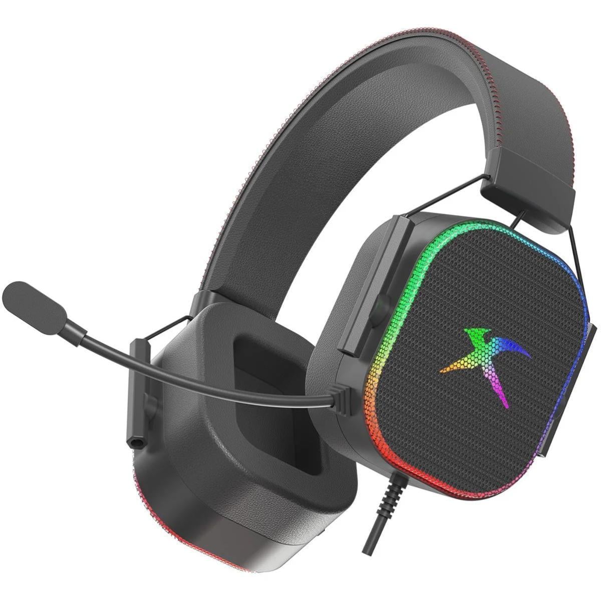Наушники игровые проводные Xtrike ME GH-606 XBOX/PS/PC USB+3,5 мм R GB кабель 2 м Black (GH-606)