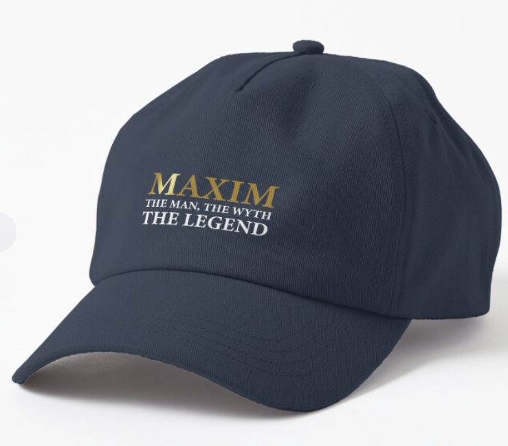 Кепка унисекс Malfini Maxim the man the wyth the legend Темно-синий (ИМ15К-3)