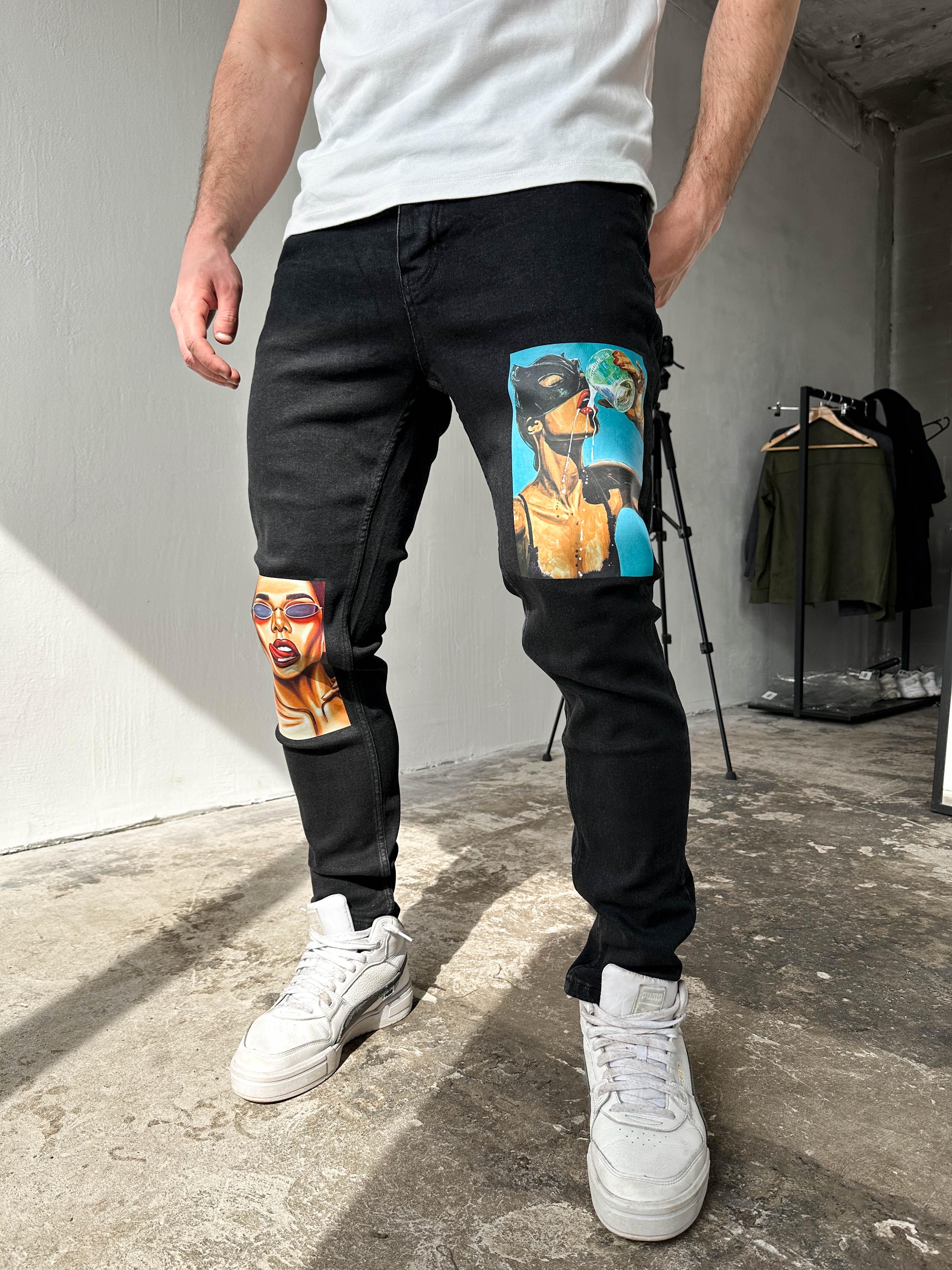 Джинси чоловічі 1-240 дтф р. 38 Чорний (23441)