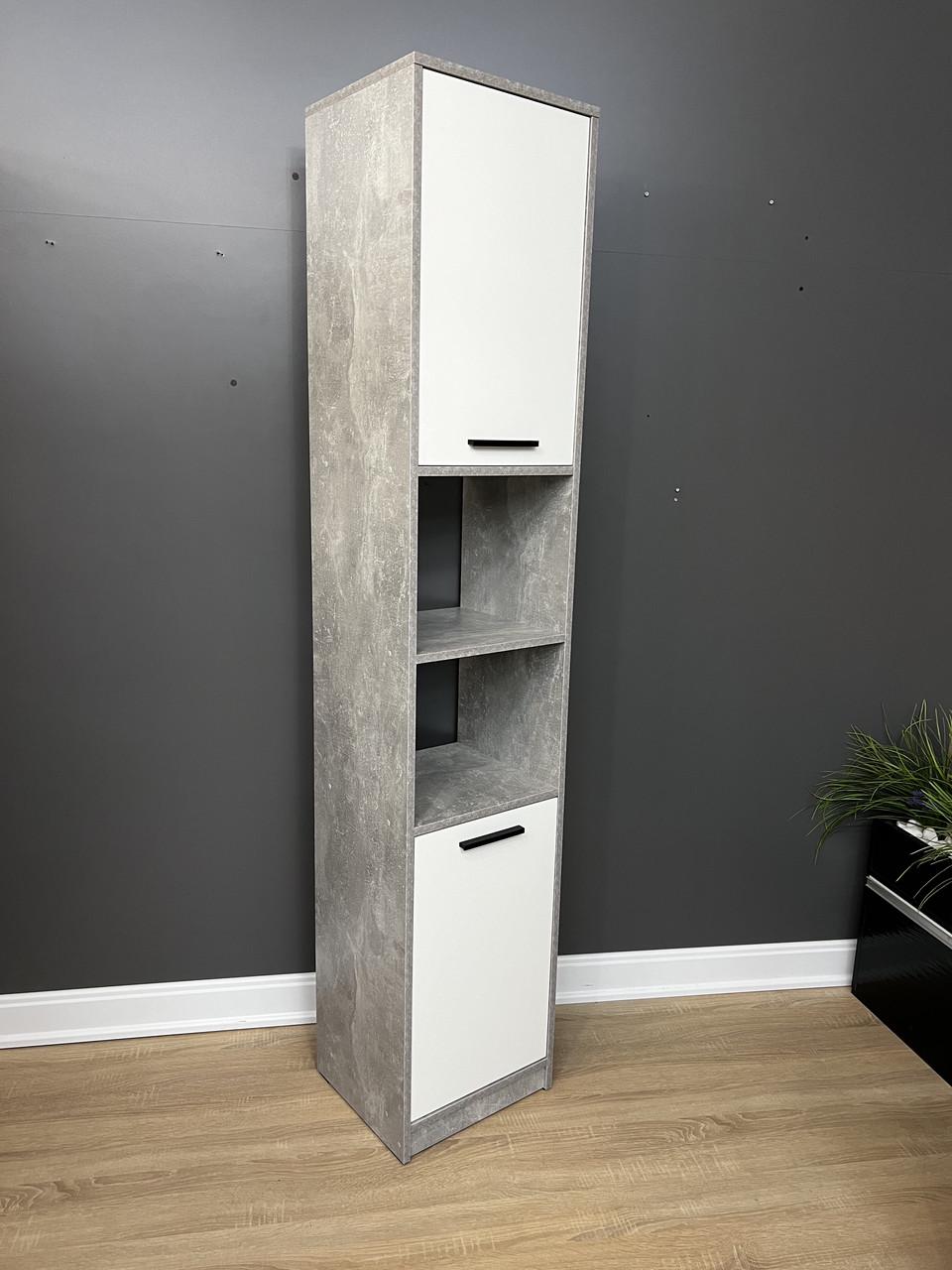 Пенал Асті 1960x390x354 мм Бетон/Білий - фото 3 Пенал Асті 1960x390x354 мм Бетон/Білий - фото 3