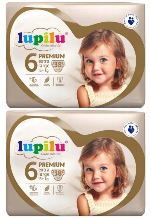 Підгузки дитячі Lupilu Premium Extra Large р. 6/вага 15+ кг 76 шт. (1608941059)