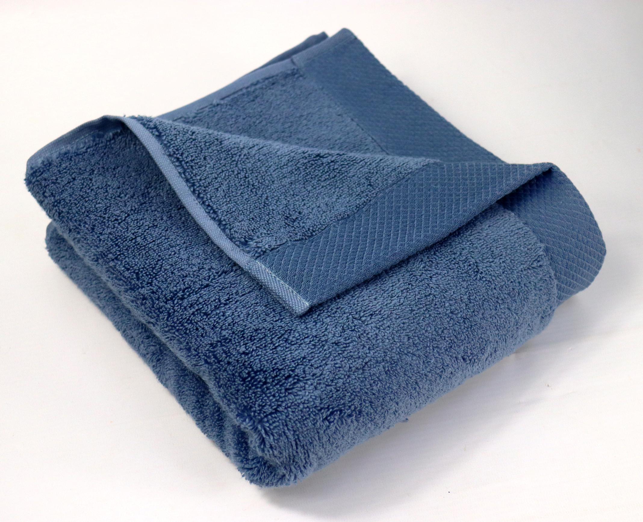 Рушник Lubow Microcotton 50х90 см 550 г/м2 Синій - фото 1 Рушник Lubow Microcotton 50х90 см 550 г/м2 Синій - фото 1