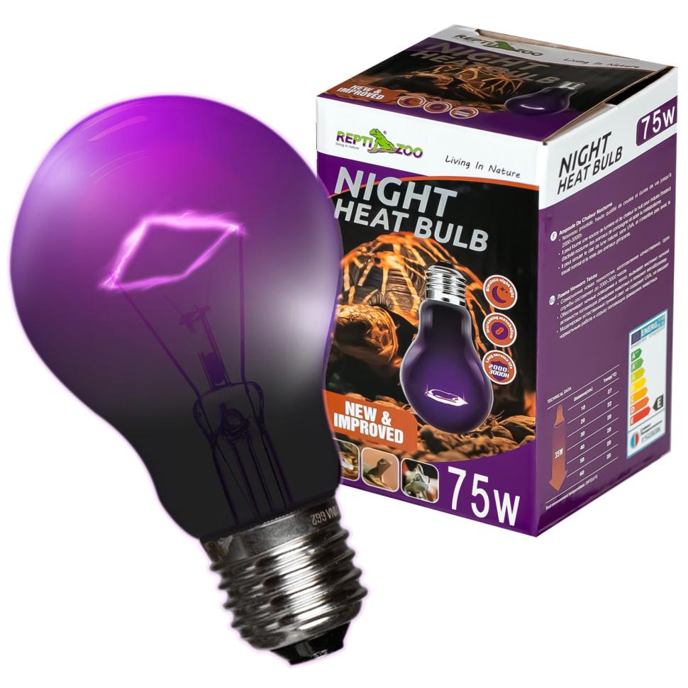 Лампа ночная Repti-Zoo Night Heat Bulb с подогревом 75W (RZ-MHL75)
