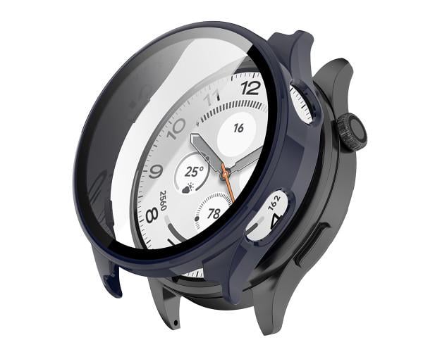 Чехол с защитным стеклом Protective Cover with Glass для Xiaomi Watch 5 Темно-синий Чехол с защитным стеклом Protective Cover with Glass для Xiaomi Watch 5 Темно-синий