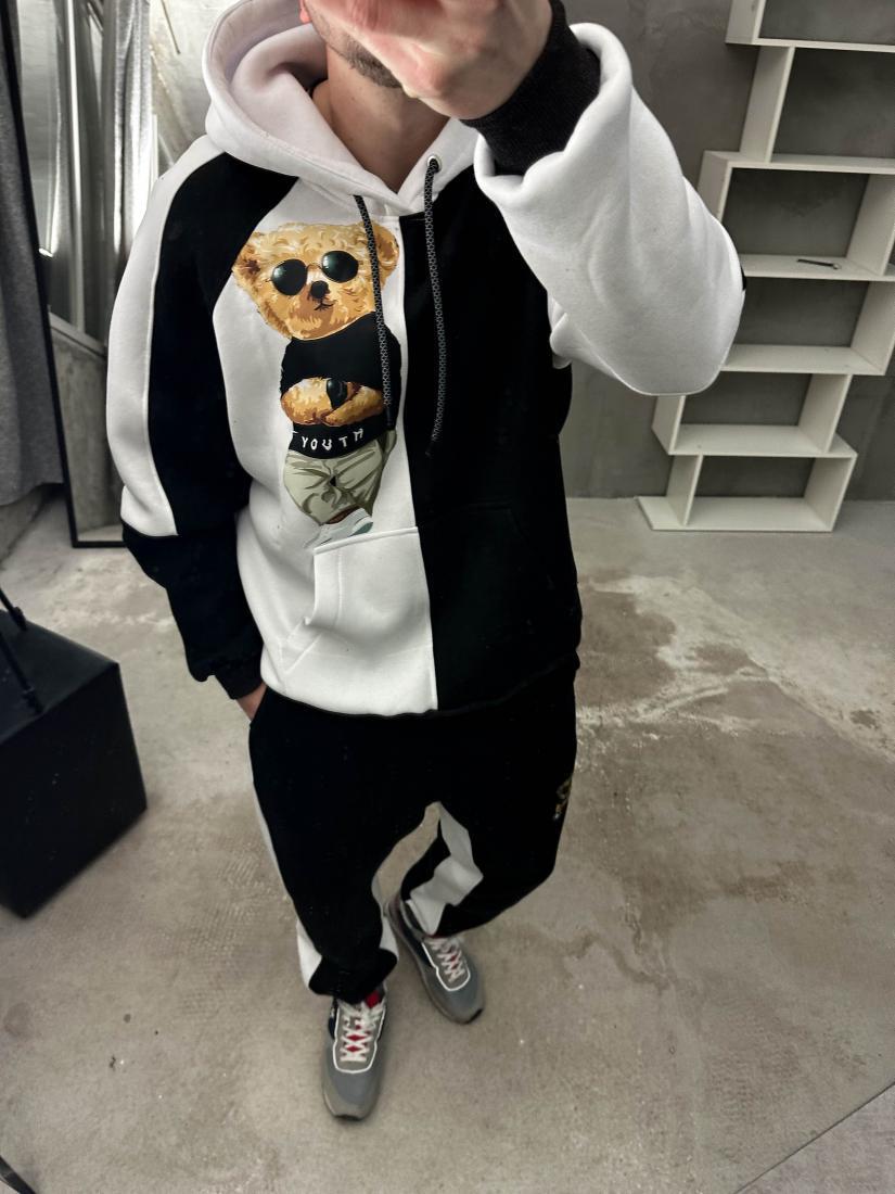 Спортивний костюм утеплений 5-805 ДТФ-принтом S Різнокольоровий (22825)