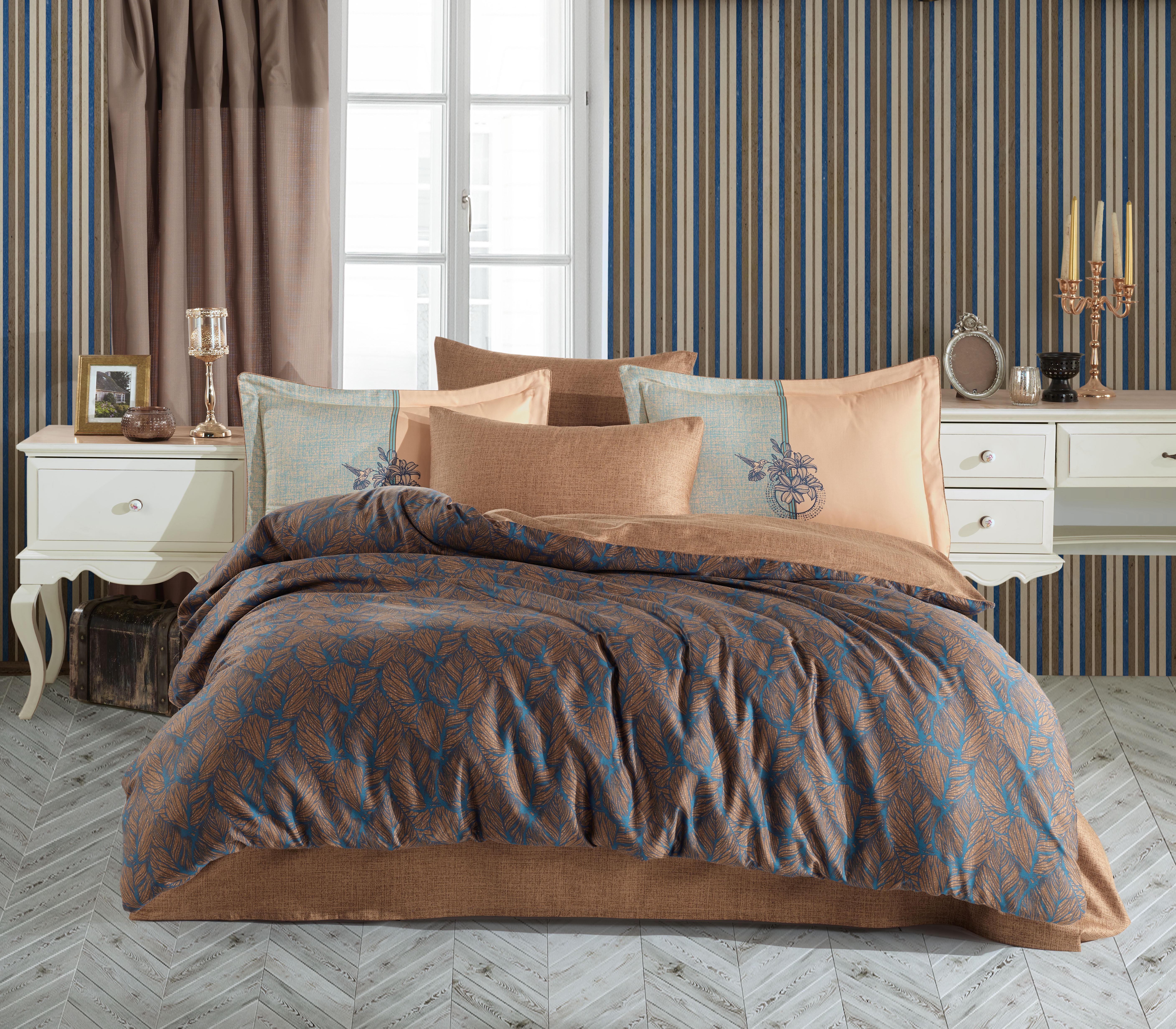 Комплект постільної білизни Євро Hobby Exclusive Sateen LOTUS 200х220 см (8698499168084)
