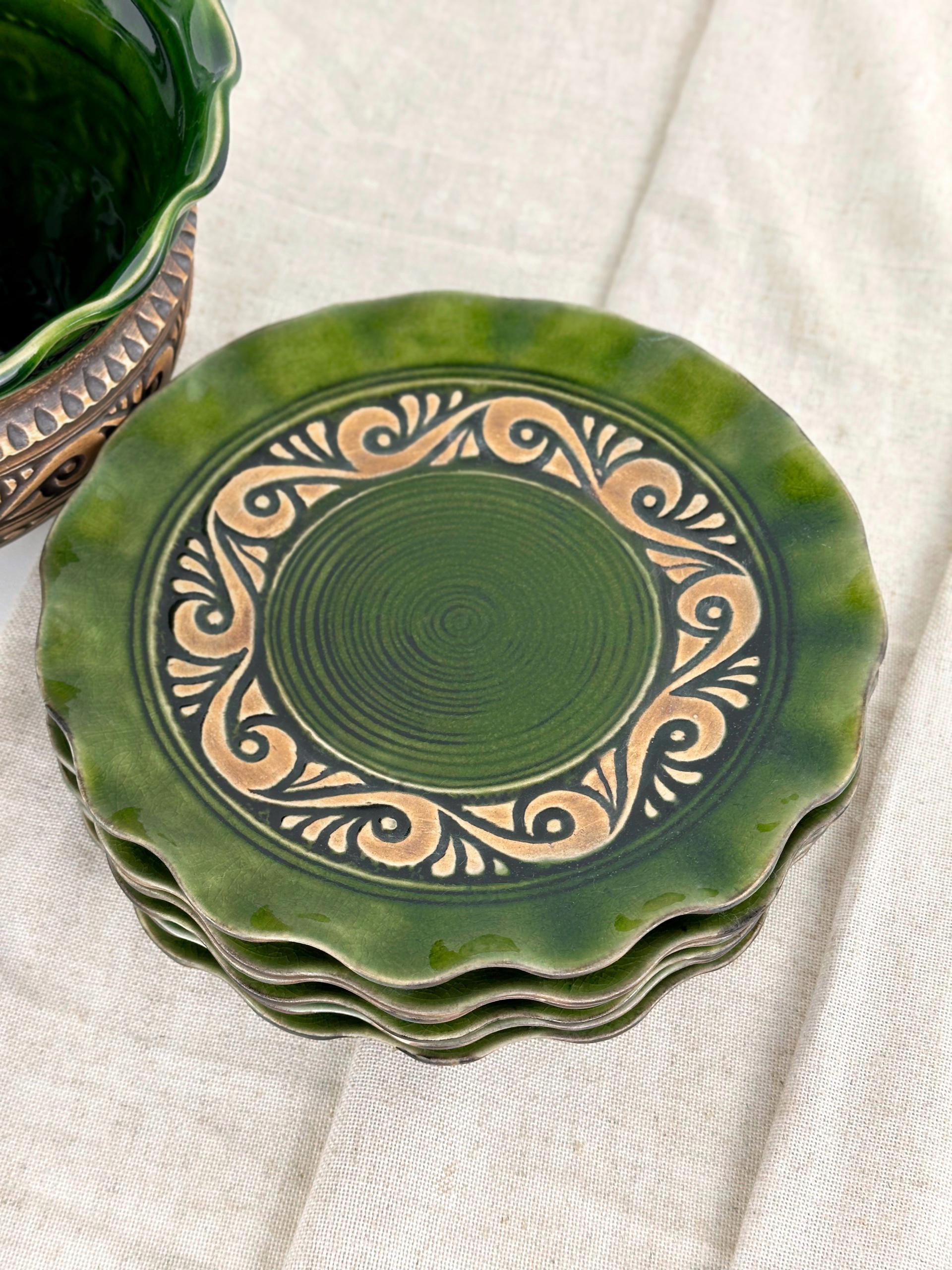 Набор глиняной посуды Рождественский для кутьи Гражда на 6 человек Коричневый (17019-38) - фото 4