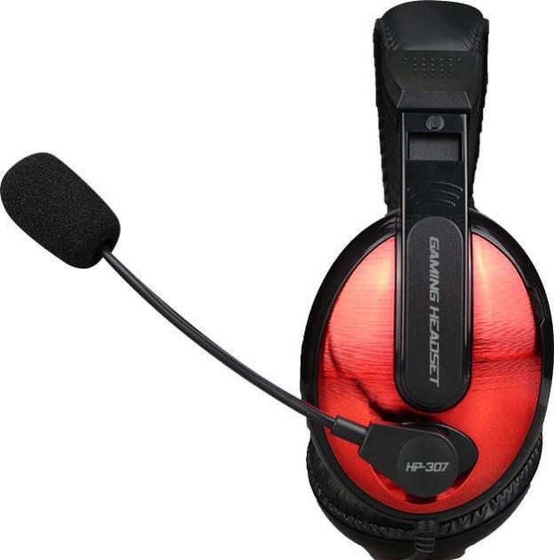 Игровые наушники Xtrike ME HP-307 с микрофоном проводные Black/Red (1420695269)
