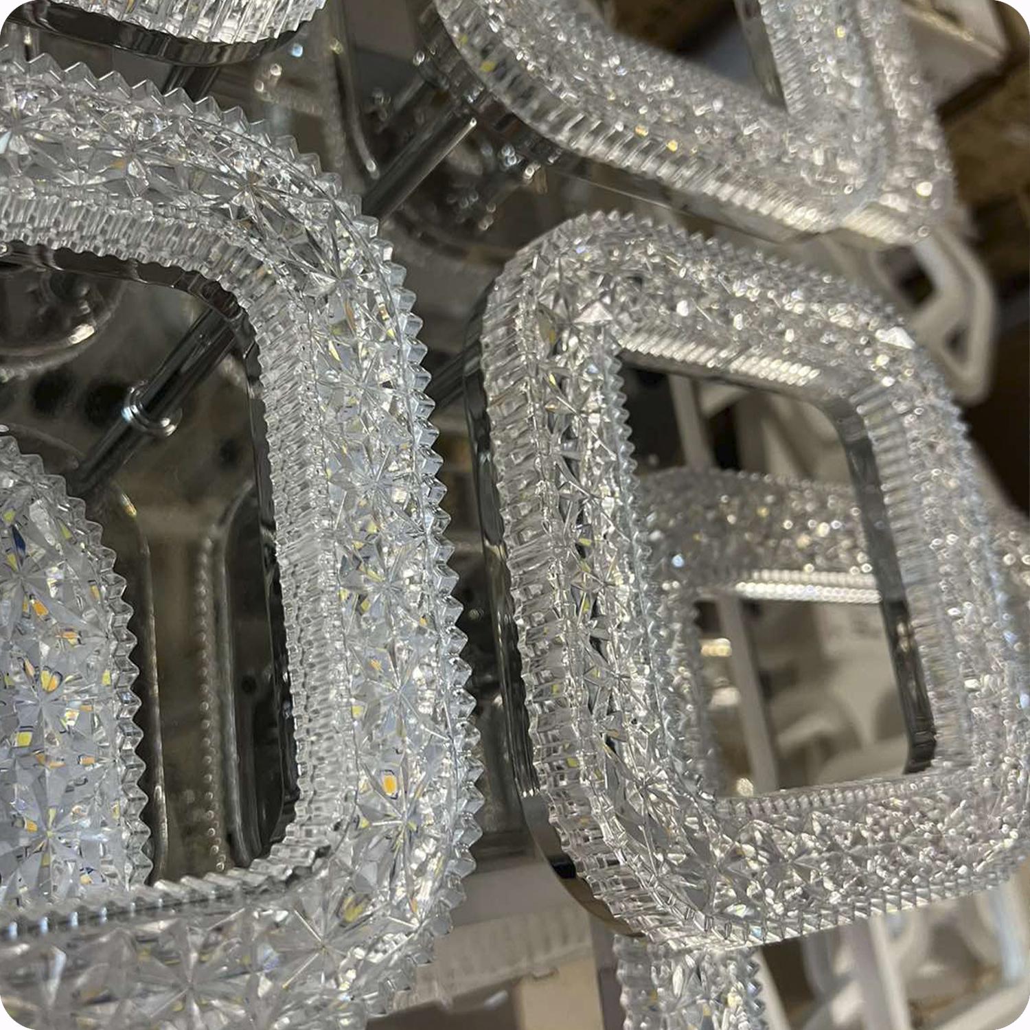 Люстра світлодіодна 517 Light 3color з пультом 80 Вт Білий (02071) - фото 7