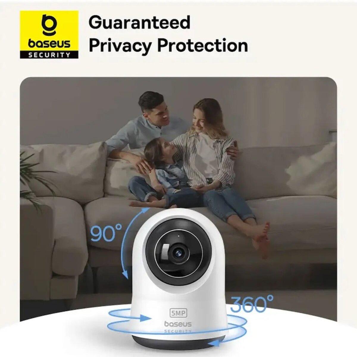 Камера відеоспостереження IP BASEUS Security P1 Pro Indoor Camera 3K White без адаптера 2304х1296 White (S0TV022130) - фото 7