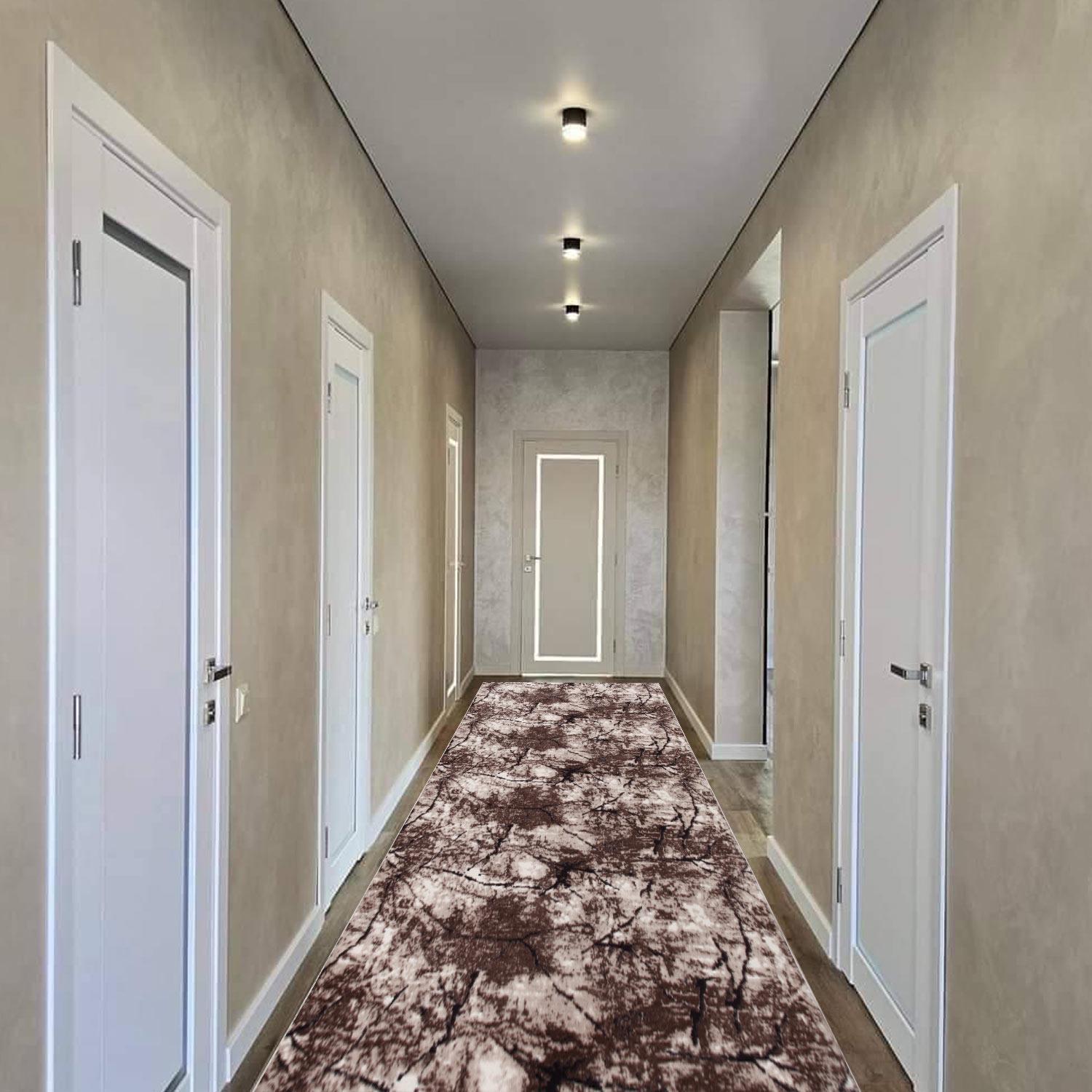 Ковер на силиконовой основе противоскользящий DAKARIA Soft Run 4090Br 2x2 м Коричневый (00-00020415) - фото 4 Ковер на силиконовой основе противоскользящий DAKARIA Soft Run 4090Br 2x2 м Коричневый (00-00020415) - фото 4