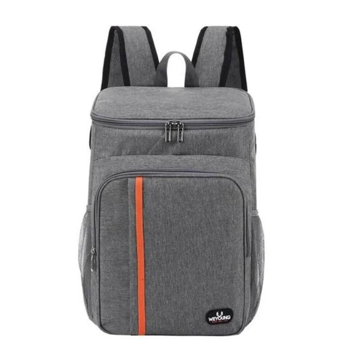 Рюкзак-холодильник туристический 1 отделение с лямками на спину 40х30х19 см 18 л Серый (117) - фото 2 Рюкзак-холодильник туристический 1 отделение с лямками на спину 40х30х19 см 18 л Серый (117) - фото 2