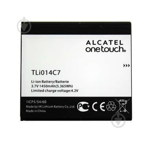Батарея Alcatel TLi014C7, One Touch Pixi First 4024D 1450 мА*ч Батарея Alcatel TLi014C7, One Touch Pixi First 4024D 1450 мА*ч