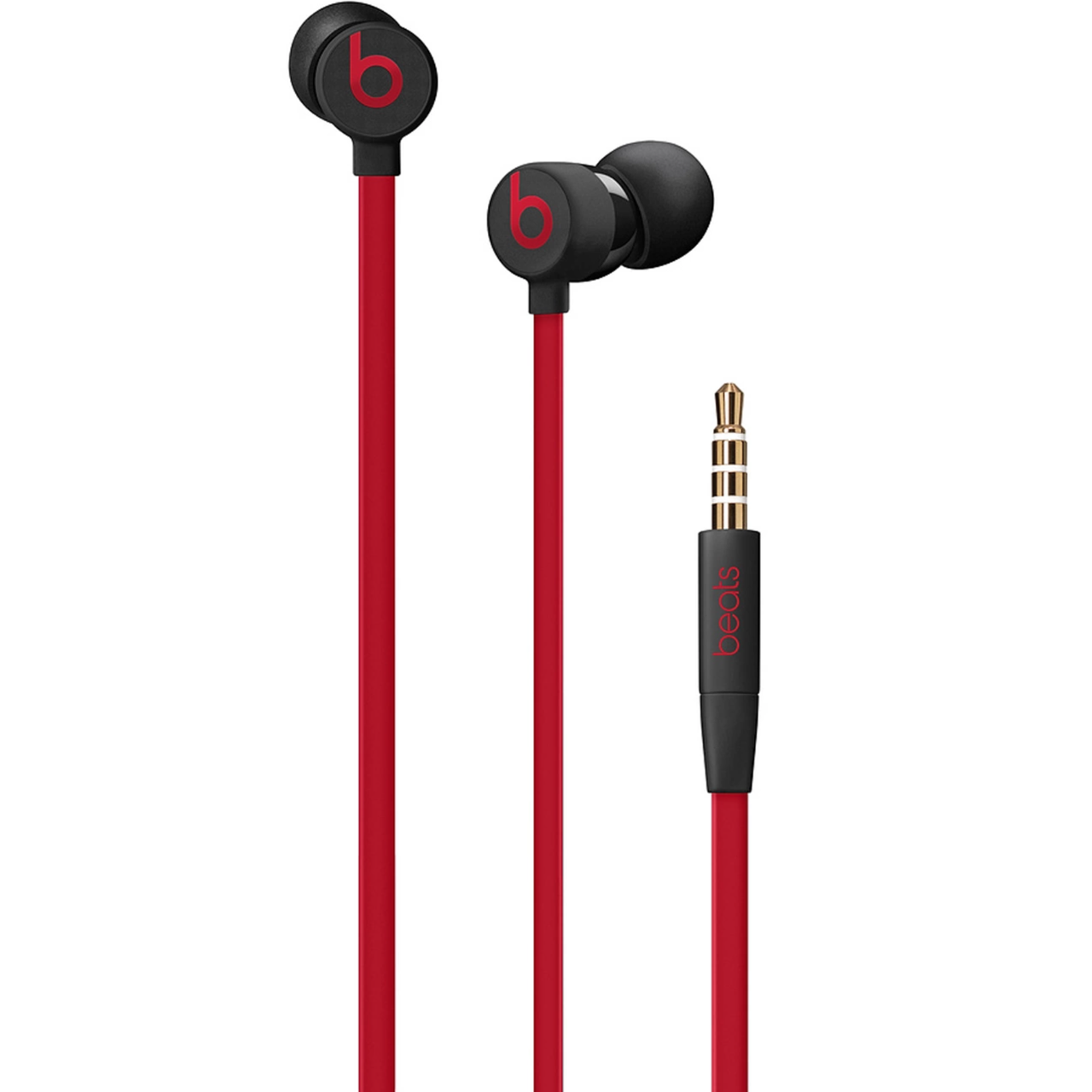 Наушники ведущие Beats by Dr. Dre urBeats3 Earphones 3,5 мм Plug Black/Red (MUFQ2) - фото 2