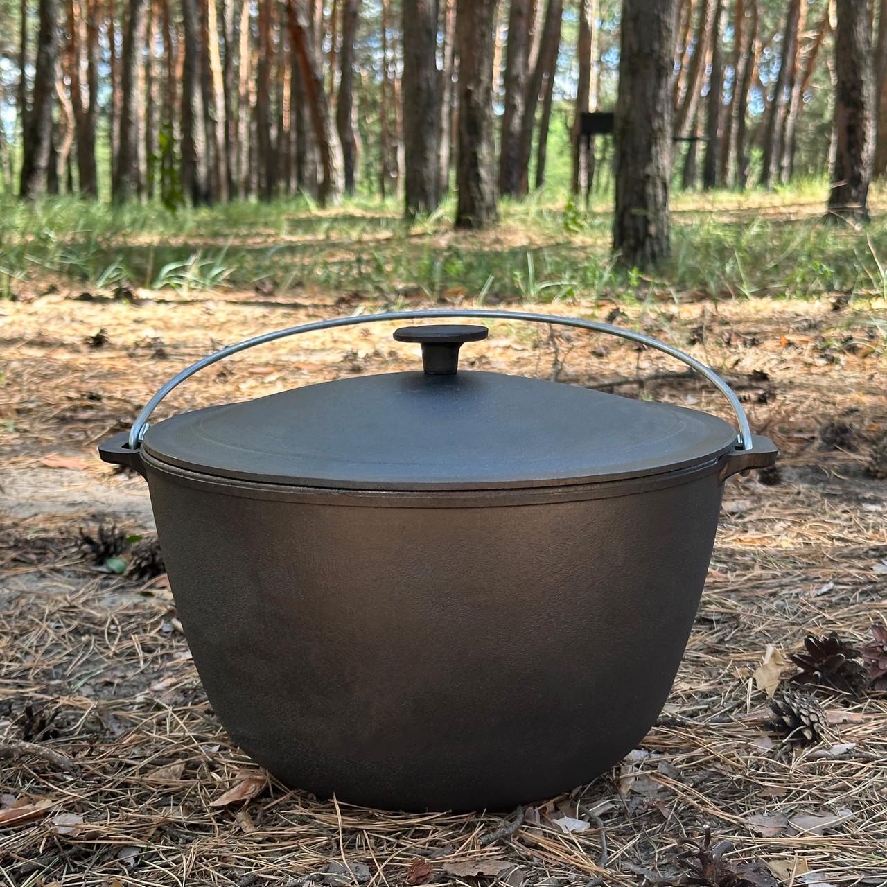 Котел туристический КТ-08 чугунный с крышкой 8 л (27728887)