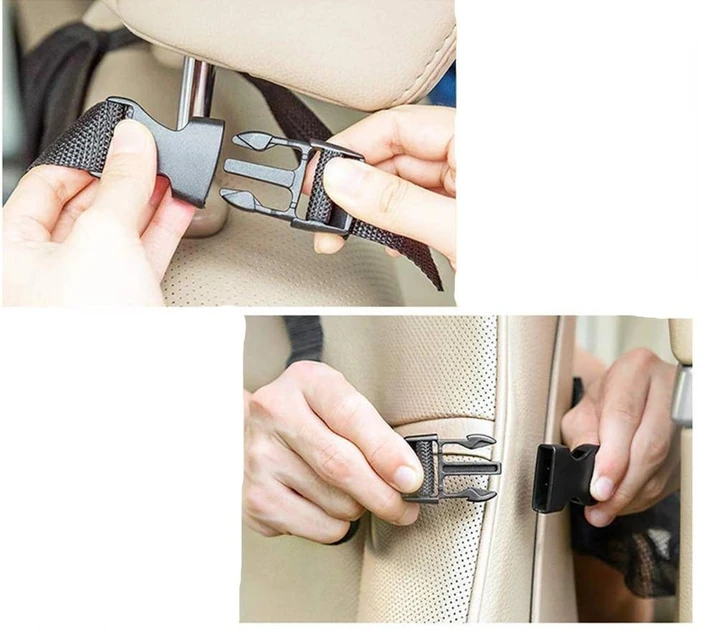 Органайзер автомобильный на спинку сиденья 60х40 см Черный (A000059) - фото 5