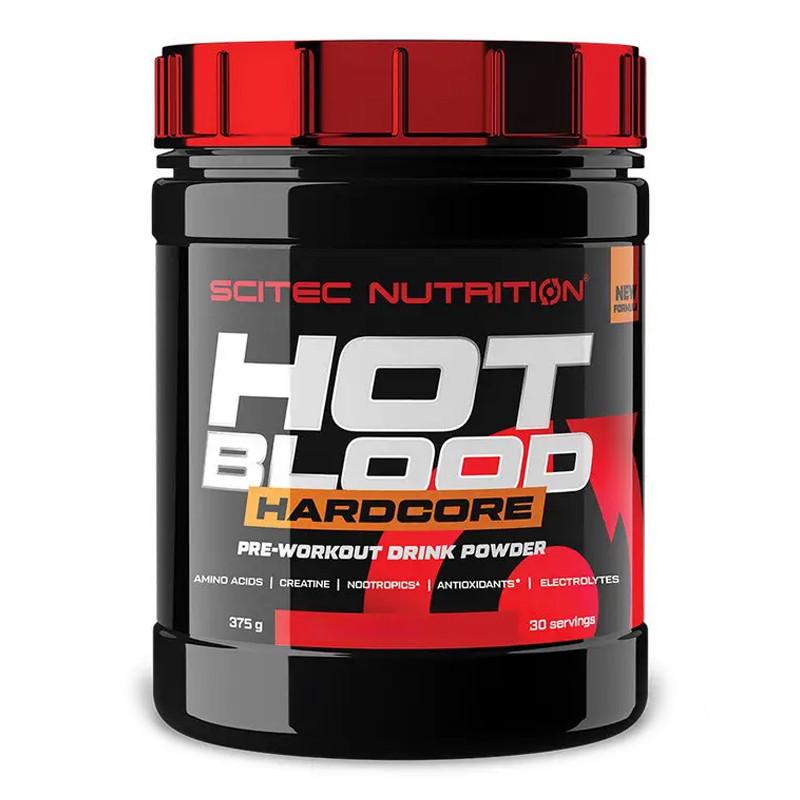 Передтренувальний комплекс Scitec Nutrition Hot Blood Hardcore Тропічний пунш 375 г (20071-02)