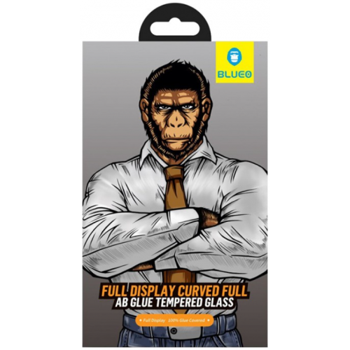 Захисне скло Curved Full Glue Tempered Glass для Apple iPhone 12 mini з чорною рамкою Blueo 2,5D (10039)