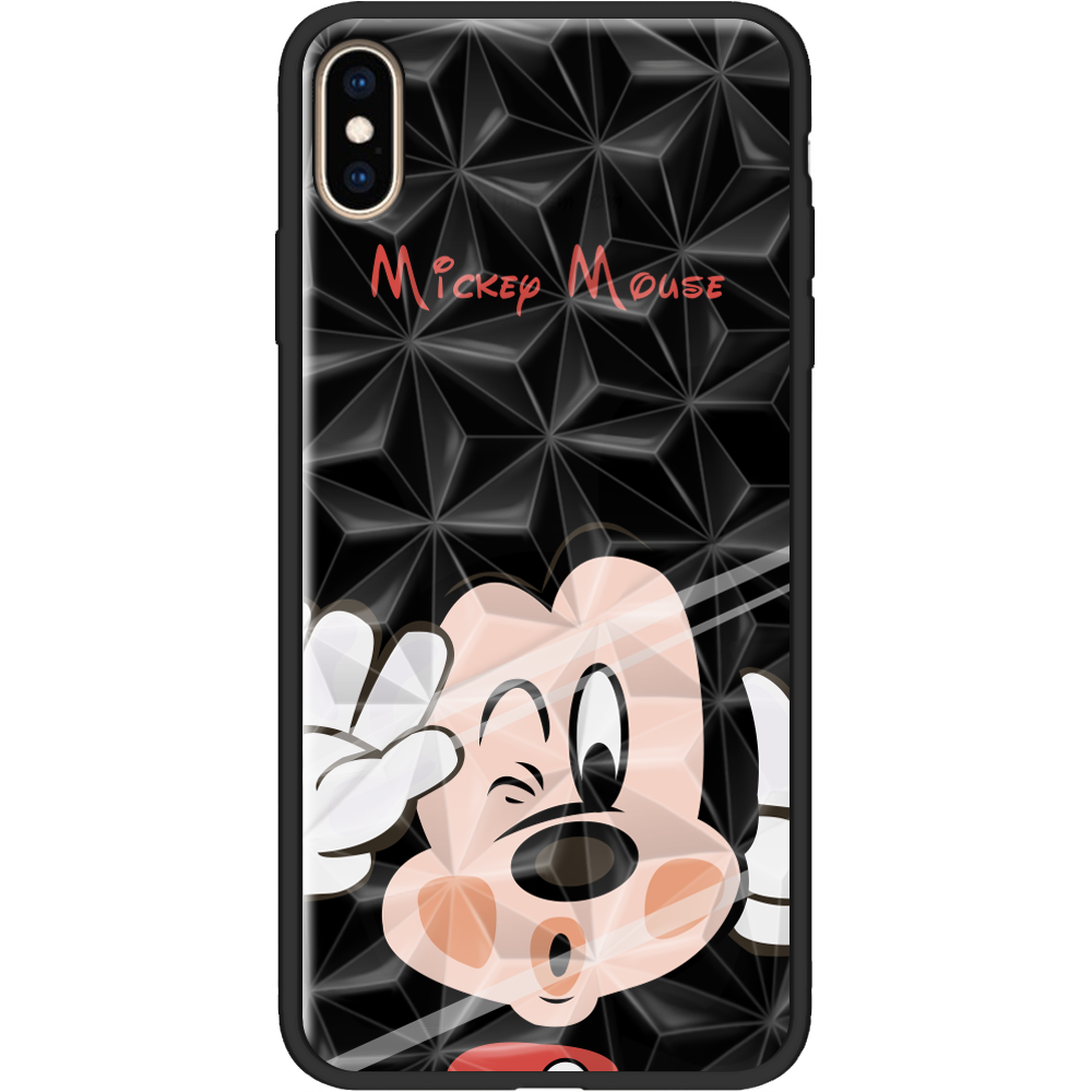 Чохол Boxface iPhone XS Max Mister M Чорний силікон із призмою(35321-cc58-37858)