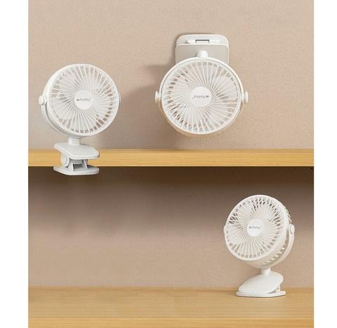 Вентилятор беспроводной с зажимом и USB подзарядкой Белый - фото 10 Вентилятор беспроводной с зажимом и USB подзарядкой Белый - фото 10