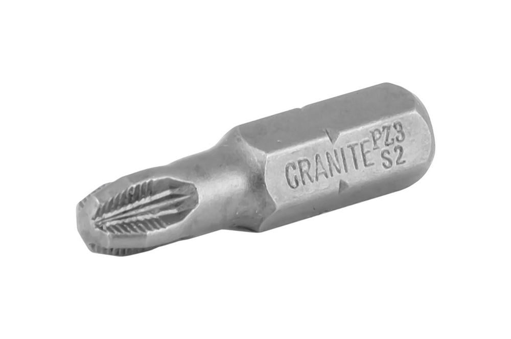 Насадки отверточные GRANITE GM РZ3х25 мм S2 10 шт. (10-93-251)