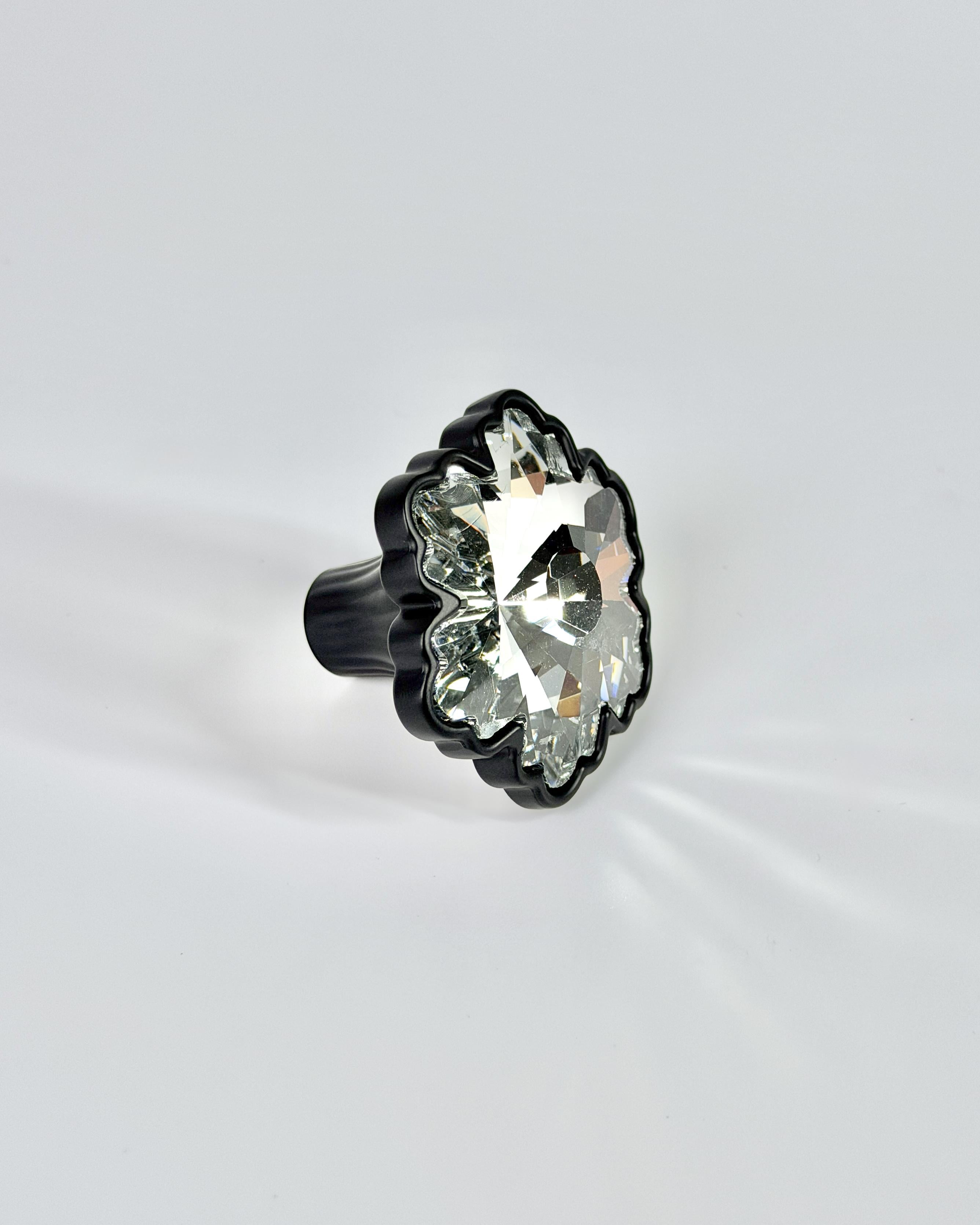 Меблева ручка Crystal Bloom Black Dot (GO8CBSD23)