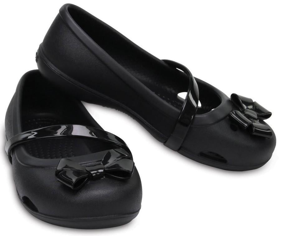 Балетки для дівчинки Crocs Kids' Lina Charm Flat Black р. 27/28 Чорний (26036) Балетки для дівчинки Crocs Kids' Lina Charm Flat Black р. 27/28 Чорний (26036)