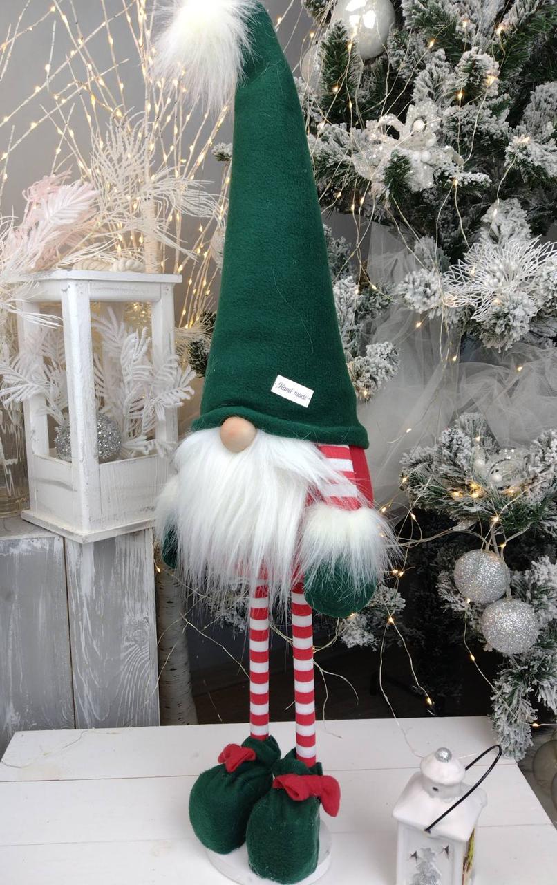 Іграшка гном скандинавський 75 см Зелений (Гном №22)