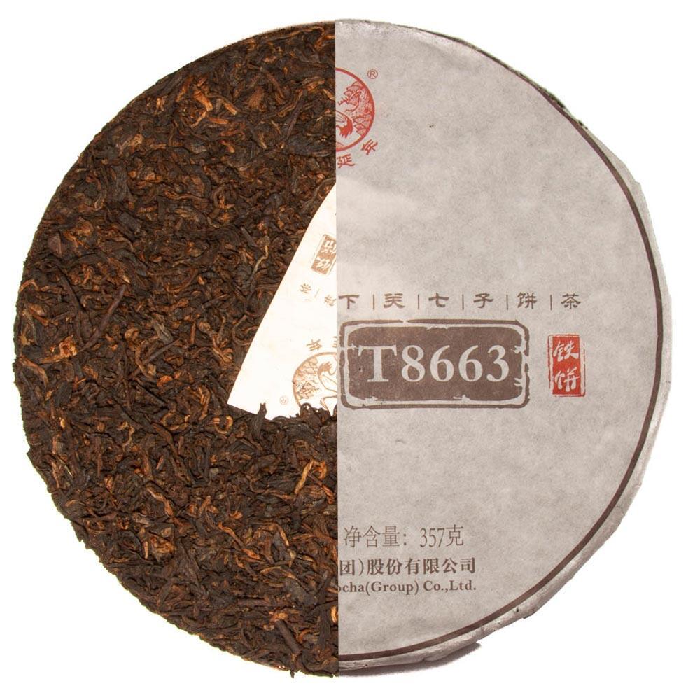 Чай Шу Пу Эр Т8663 Сягуань 2019 г. 357 г