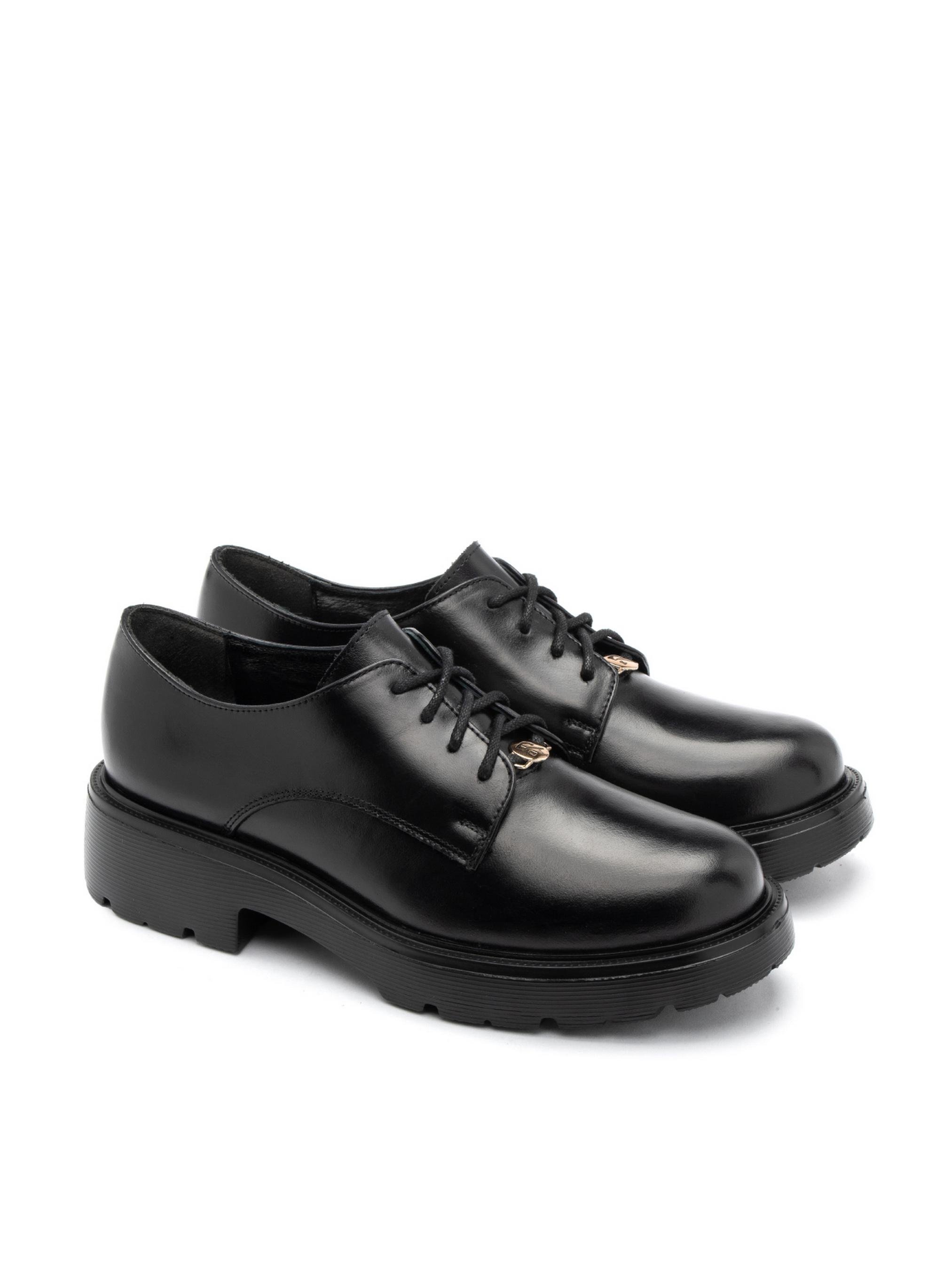 Туфлі дербі жіночі RYLKO шкіряні закриті на шнурівці р. 37 Чорний (C2RU5_W__LE3) Туфлі дербі жіночі RYLKO шкіряні закриті на шнурівці р. 37 Чорний (C2RU5_W__LE3)