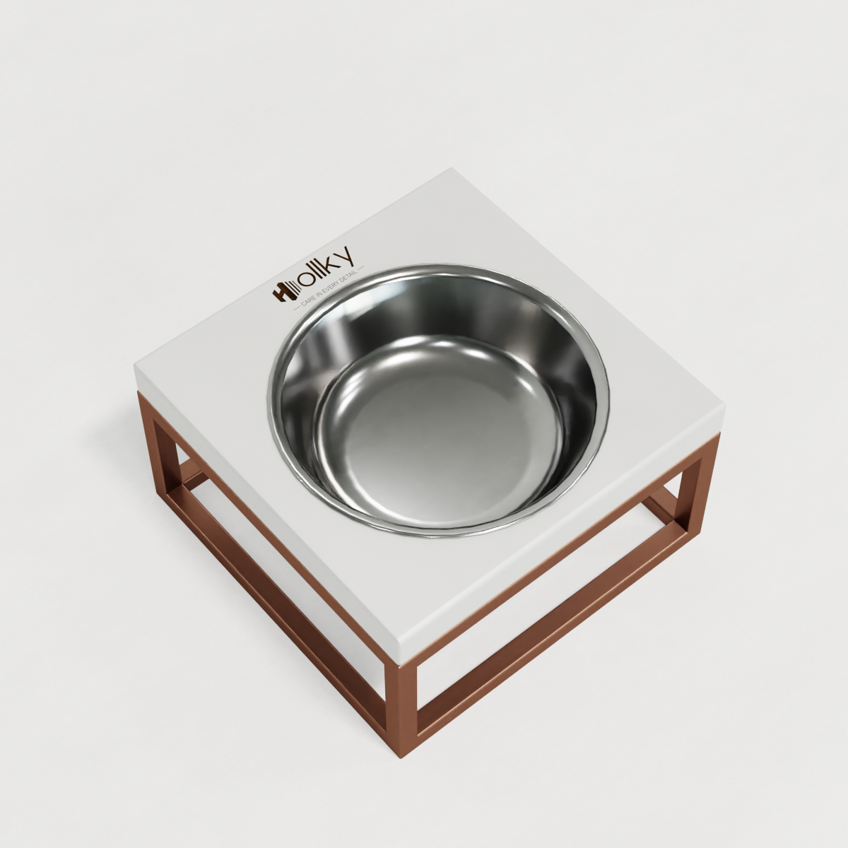 Миска на подставке для кошек и маленьких собак Hollky Base Solo S 0,45 л (S-18187-GLWH) - фото 8 Миска на подставке для кошек и маленьких собак Hollky Base Solo S 0,45 л (S-18187-GLWH) - фото 8