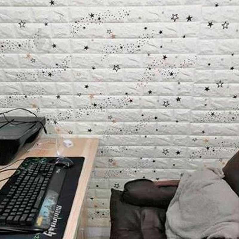 3D-панель декоративна самоклеюча під цеглу з зірками 700x770x3 мм (BPN3-016) - фото 3 3D-панель декоративна самоклеюча під цеглу з зірками 700x770x3 мм (BPN3-016) - фото 3