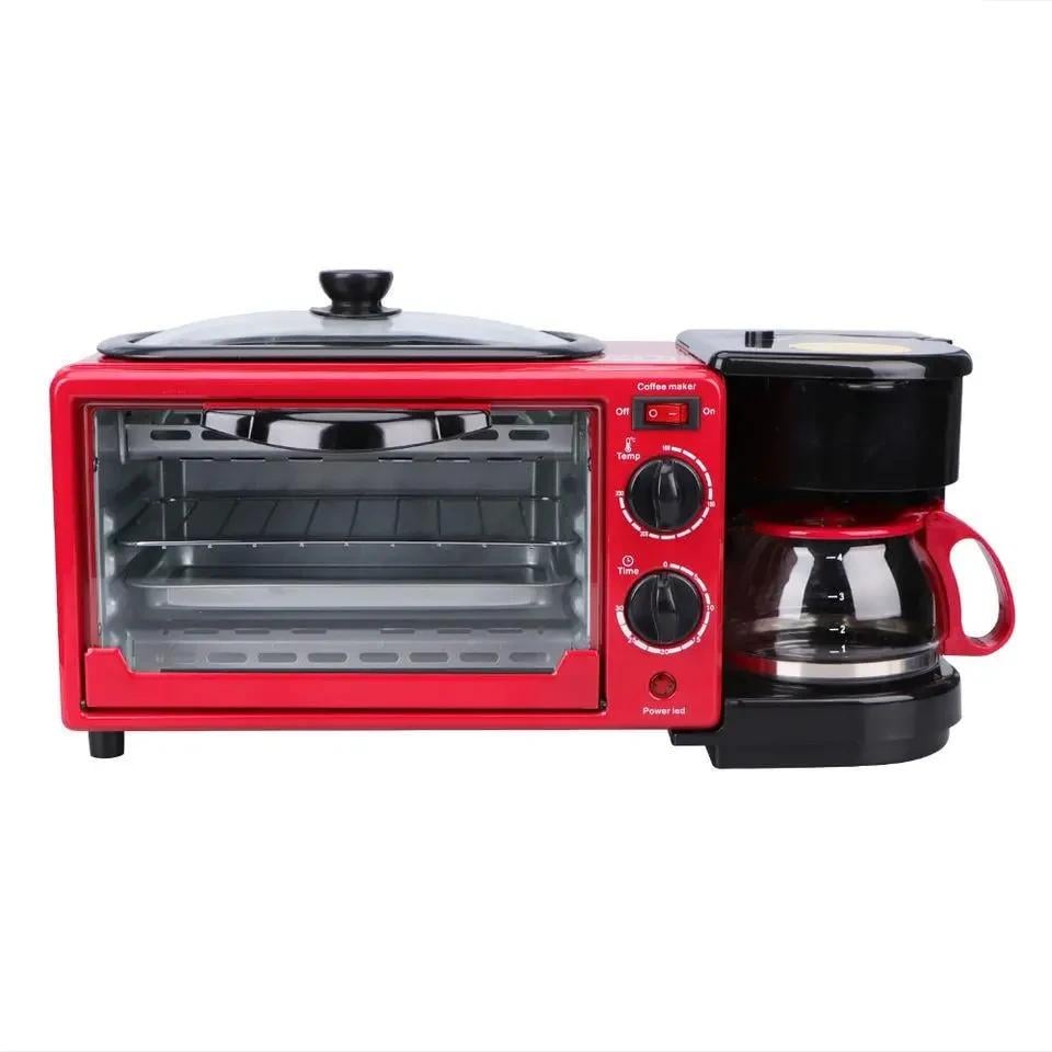 Електрична піч Rainberg RB-2286B 3в1 9 л 3800 Вт Червоний - фото 3 Електрична піч Rainberg RB-2286B 3в1 9 л 3800 Вт Червоний - фото 3