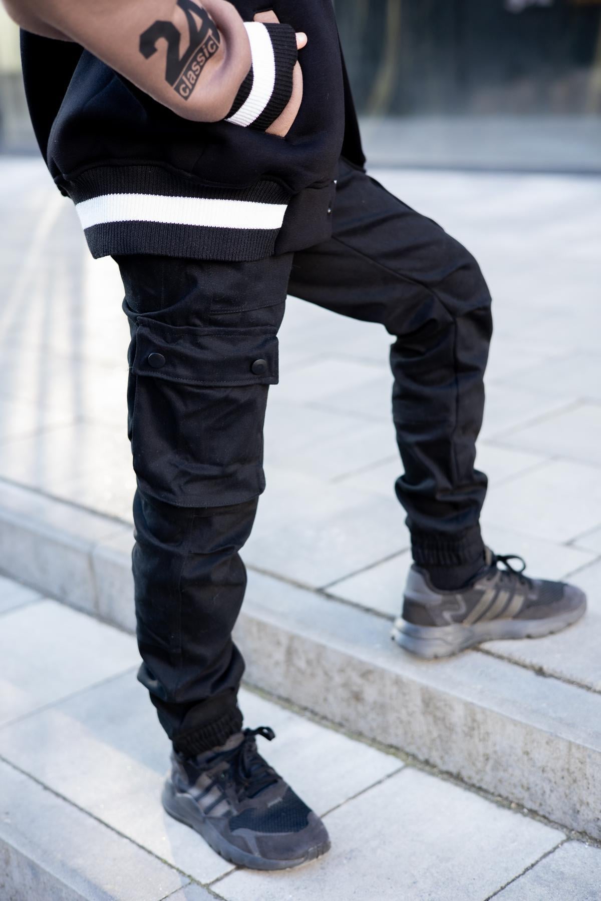 Брюки карго подростковые для мальчика IRmAS 1107 146 см Черный