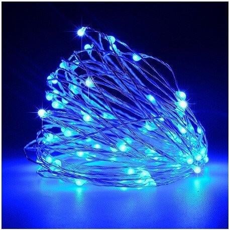 Гірлянда Роса 20 м 200 LED USB/батарейки Синій (13390802)