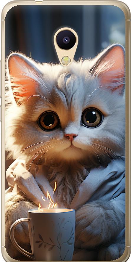 Чехол на Meizu M5s White cat (5646u-776-42517)